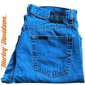 LBN Harley-Davidson Mens VTG Jeans 36x30 Blue Denim Classic Straight Leg